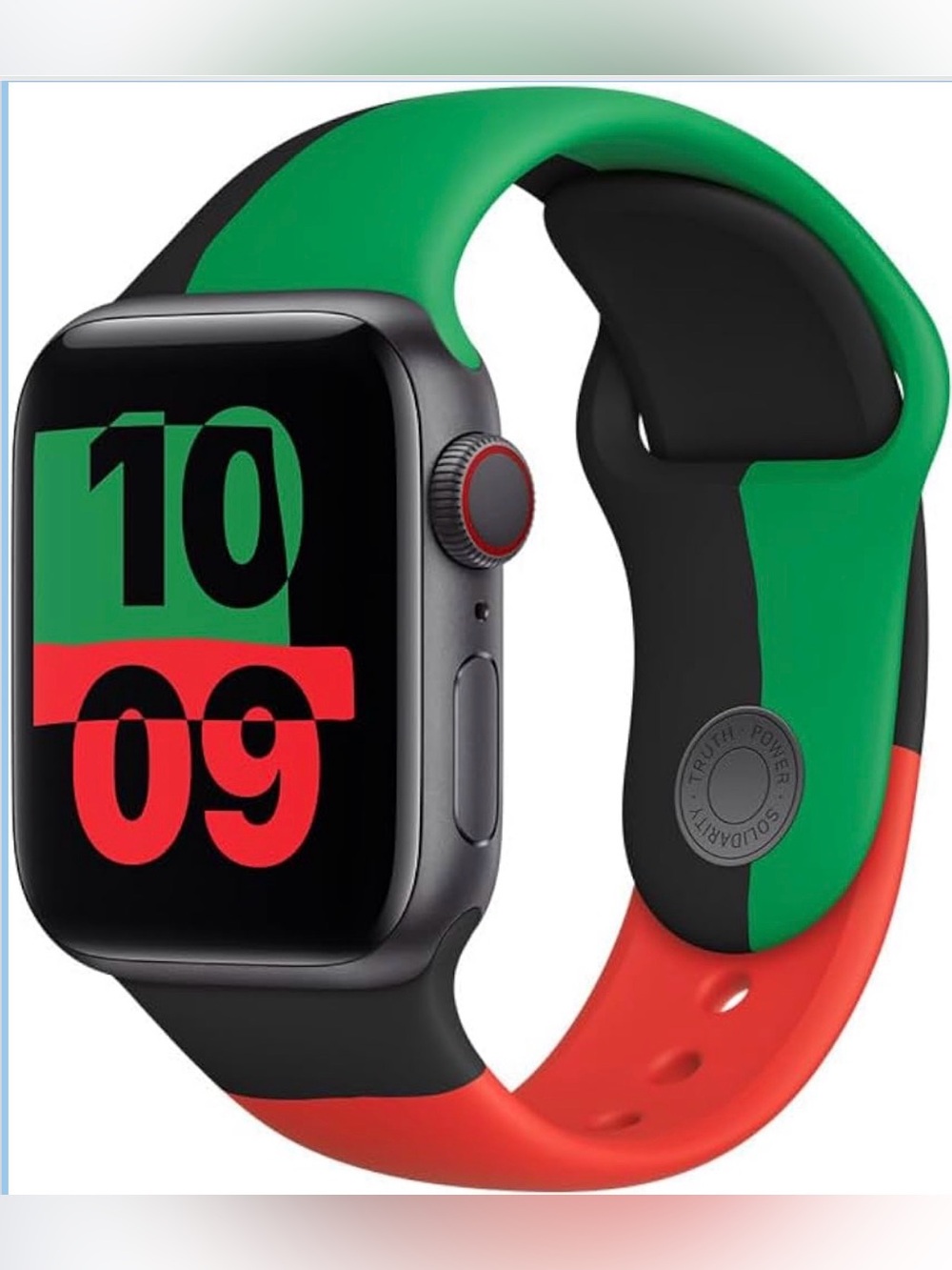 Apple Watch Sport Band in the Black Unity Limited Edition 40mm NWT